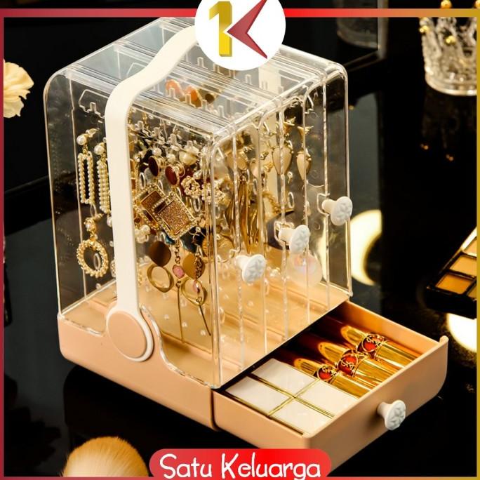 SK-K17 Rak Perhiasan Anti Debu Rak Anting Aksesoris Wanita Acrylic
