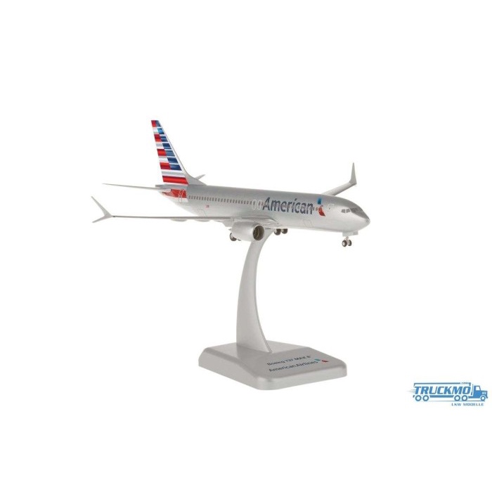 FLASH SALE AMERICAN AIRLINES B737 MAX 8 BY HOGAN WINGS 1:200 SCALE PLASTIK TERLARIS