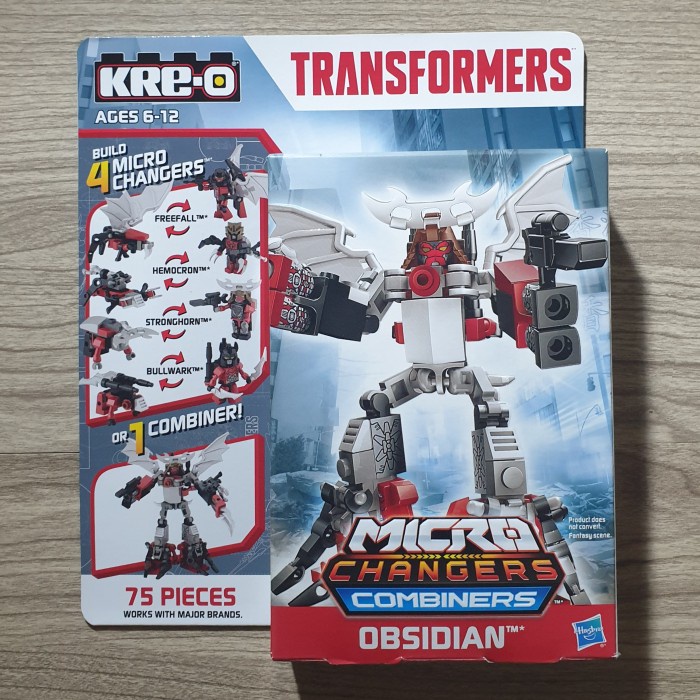 DISKON SPESIAL KRE-O TRANSFORMERS MICRO CHANGERS COMBINERS : OBSIDIAN TERBARU