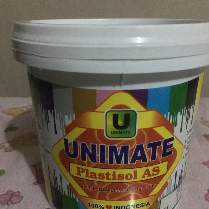 

Tinta Sablon Plastisol Unimate As Putih 1kg