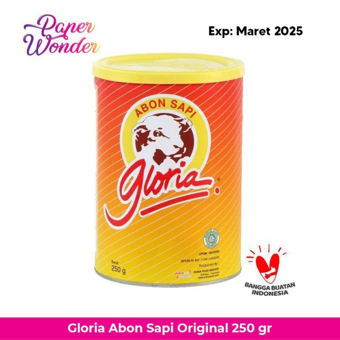 

Gloria Abon Sapi Original Bawang Pedas 250 Gr