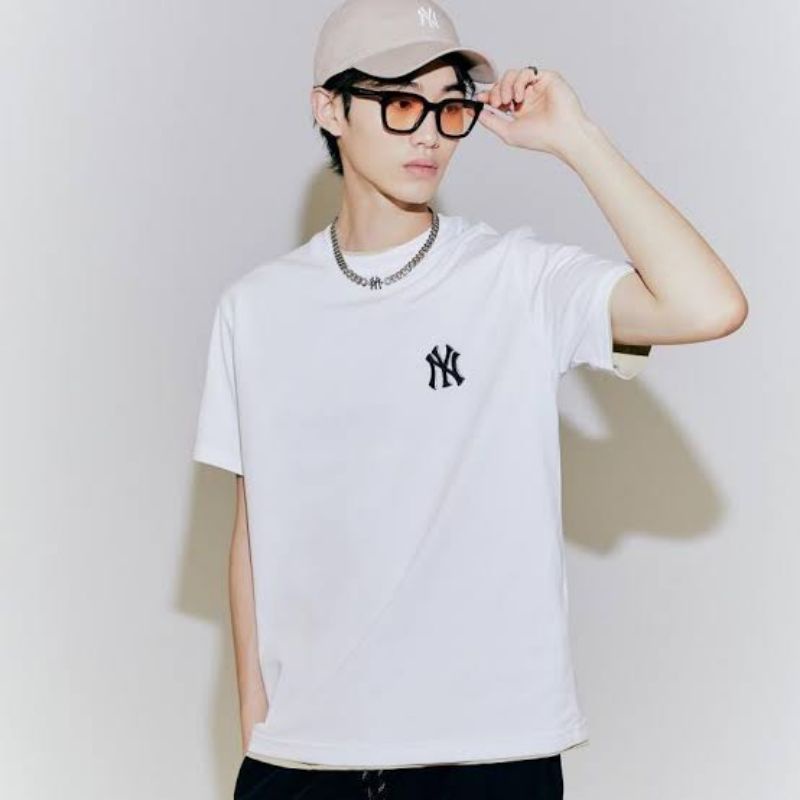 MLB NY Basic Logo White Tee