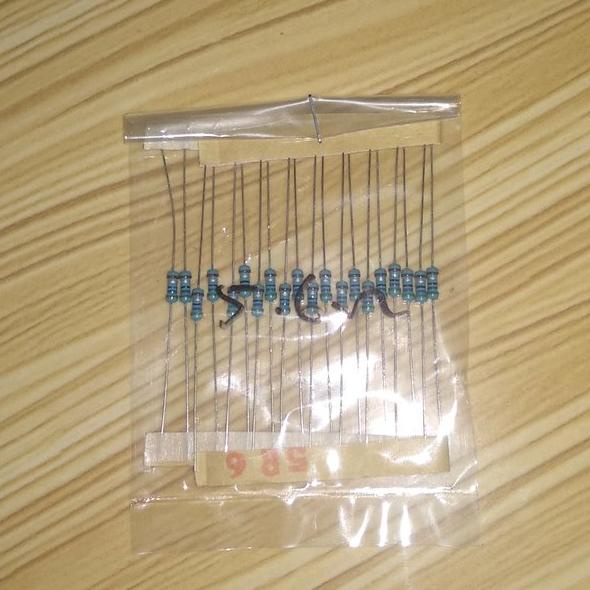 R 5.6 Ohm 0.25W 1 Persen Metal Film Resistor 5.6Ohm MetalFilm 0.25 Watt 20 Pcs