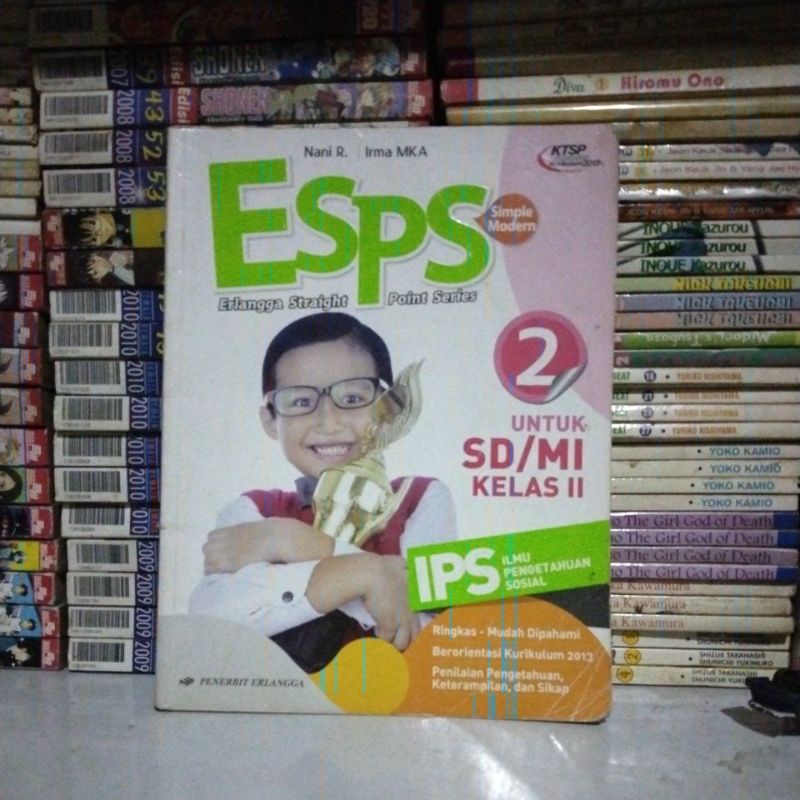 Buku ESPS IPS 2 SD MI Kls VI KTSP 2013 Erlangga Original Bekas
