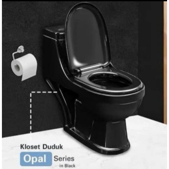 Promo Kloset Duduk Trilliun Opal One Piece Monoblok Closet Duduk Opal Black New Original