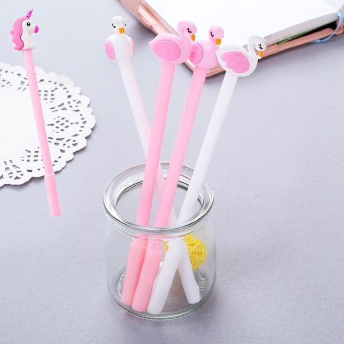 

Pen pulpen flaminggo / pen unicorn / pena karakter / pulpen lucu pink