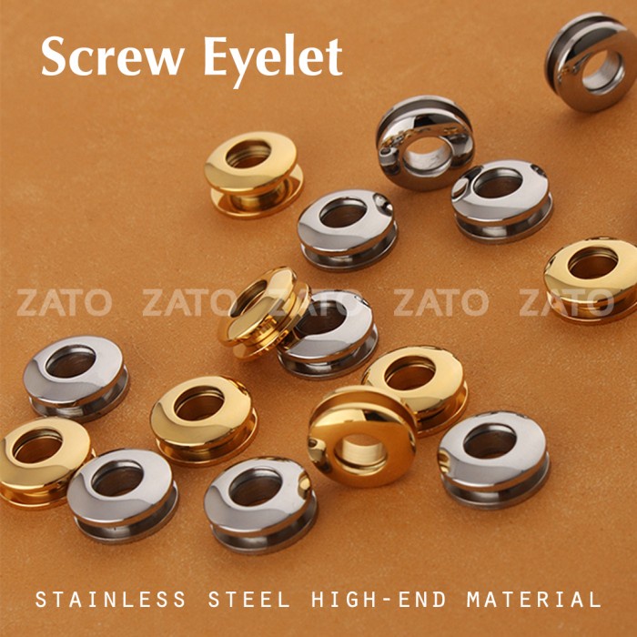 

Stainless Steel screw eyelet - aksesories - leather tools - ZATO