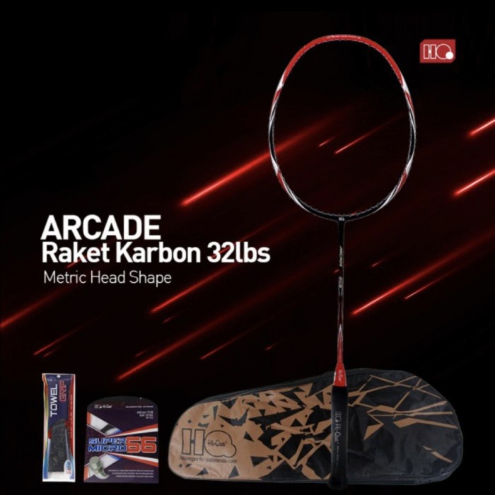 Raket Badminton Hiqua Hq New Arcade 303/305/306/308/309 Full Bonus Ori Terpopuler