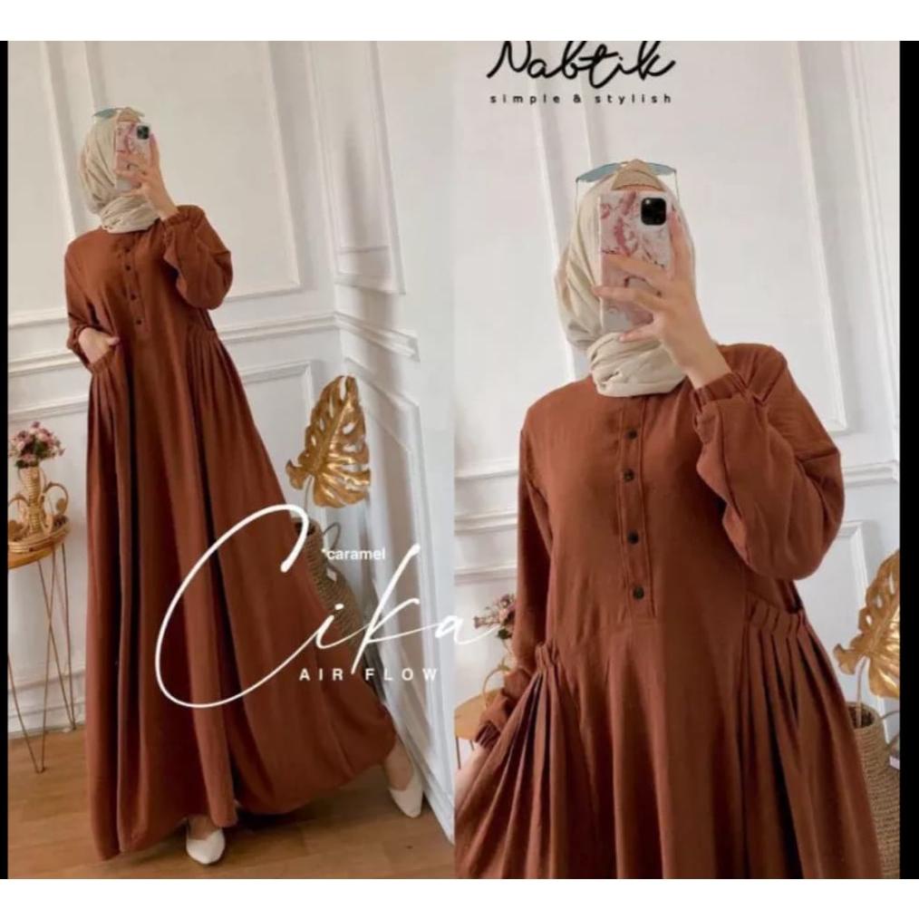 Cod Gamis Wanita Dewasa Simpel Viral / Gamis Hitam Polos Bahan Adem Jatuh / Gamis Wanita Gamis Konda