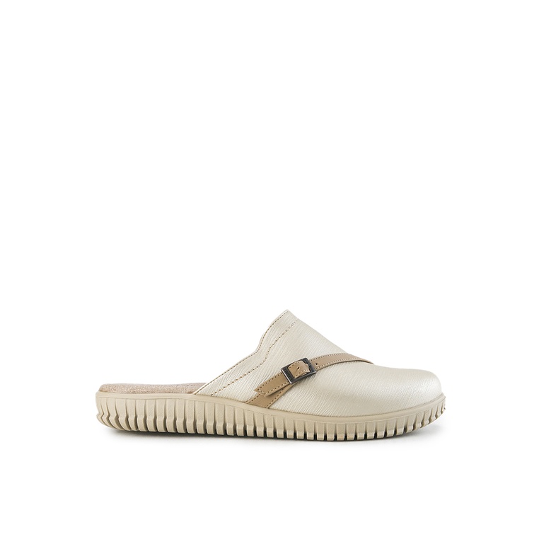 Sepatu Flat Triset Shoes Original Wanita Jelly Mule sandal desain modern vintage dengan aksen buckle
