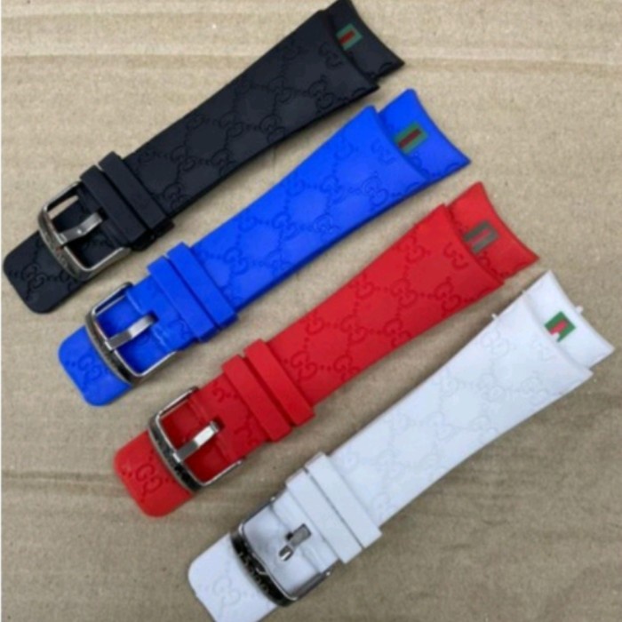 STRAP TALI JAM TANGAN GUCCI MODEL TALI RUBBER PAKE BAUT