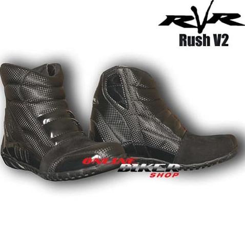 Sepatu Touring Rvr Rush V2 Black Termurah Star Seller