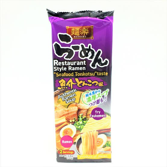 

Promo [Isi 2 Porsi] Menraku Seafood Tonkotsu Japanese Ramen - Mie Jepang