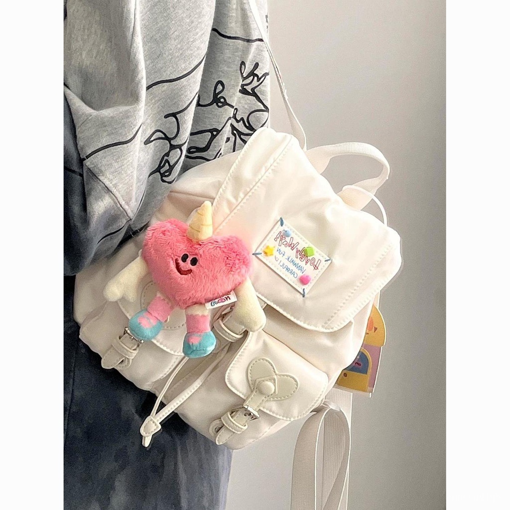 Tas Lucu tas lucu wanita korean style olah/tas mini wanita ransel/backpack mini lucu korea Putih/tas