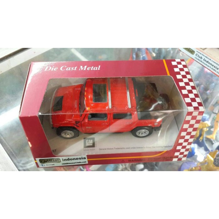 2005 hummer h2 sut red - kinsmart