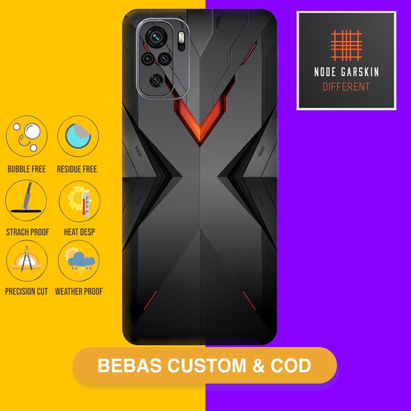 Garskin Skin Vinyl Redmi Note 10 Note 10S Fullbody Atau Backonly - robot Case Sticker Protector