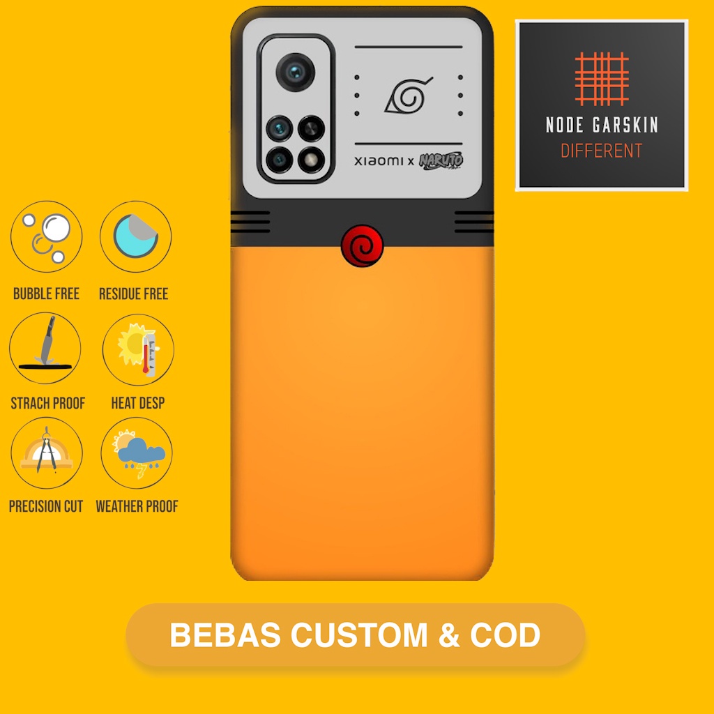 Garskin Skin Vinyl Xiaomi MI10T MI 10T Fullbody Atau Backonly - Bisa Custom - dattebayo Case Sticker