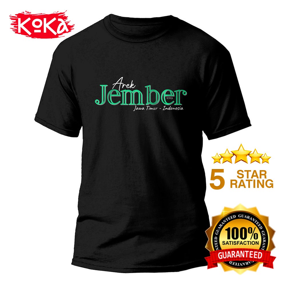 T-Shirt Distro Premium - JEMBER - Kaos Khas Jember - JMR2