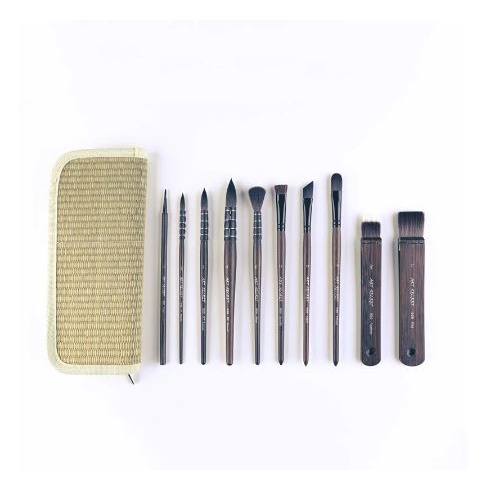 

A 999 Watercolor Painting Brush 10/Set Organic Blue Squirrel Horse Hai