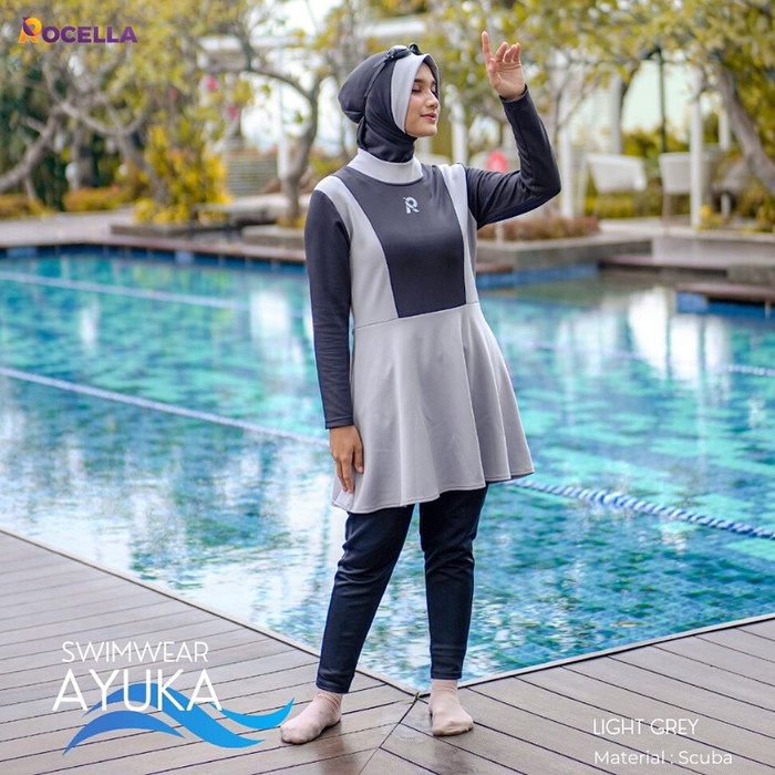 Promo Baju Renang Wanita Muslimah Syari Dewasa Jumbo Sporty Terbaru Kekinian Terbaru