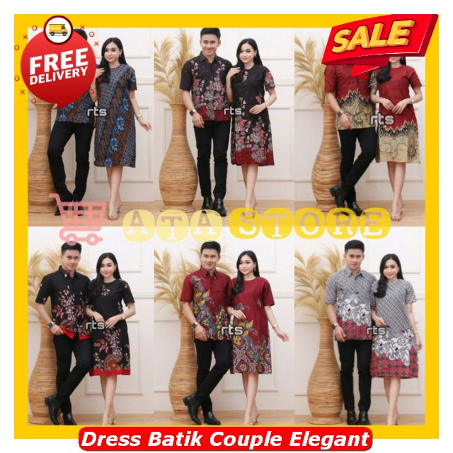 Dress Batik Modern Untuk Pesta Dresse Kopel Suami Istri Kekinian Aju Couple Pasangan Kondangan 2023 