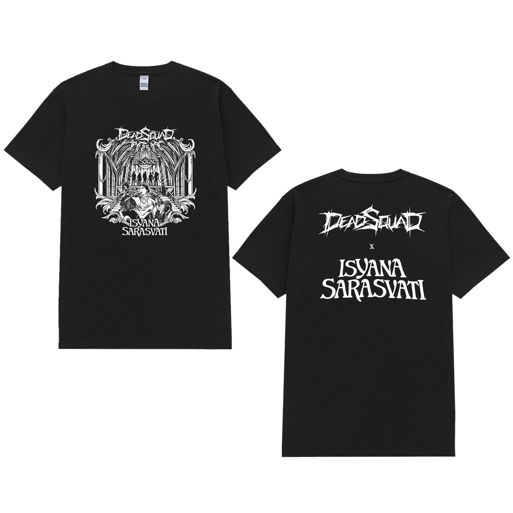 Trendrock - Kaos Band Deadsquad x Isyana - Ilsogno PREMIUM TSHIRT + Free Stiker / Kaos Band  / Baju 