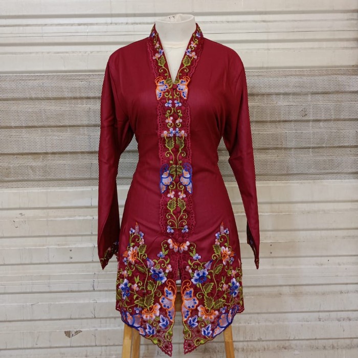 KEBAYA ENCIM BORDIRAN WARNA M-5L/KEBAYA SERAGAM KERJA/KEBAYA ENCIM