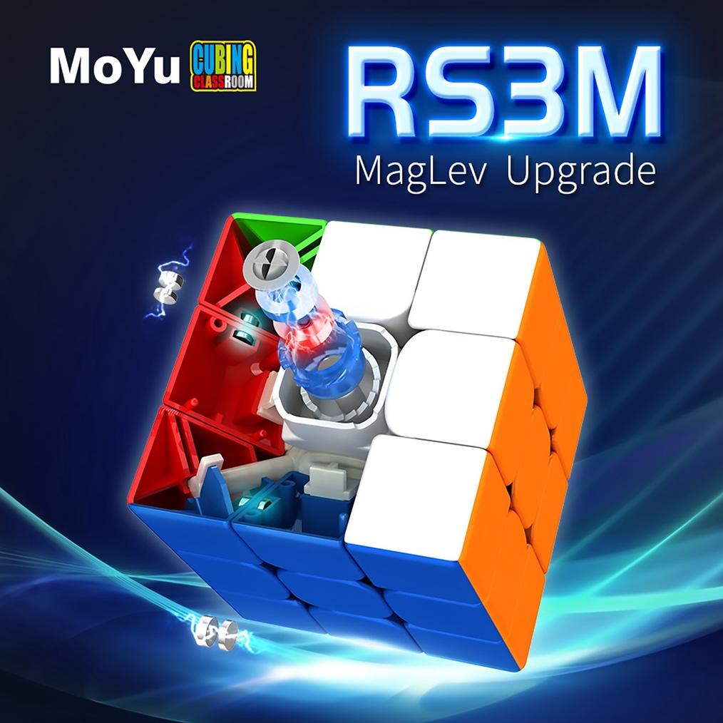 Rubik 3x3  Moyu Meilong Stickerless MFJS Original/Rubik Magnetik Moyu Meilong 3x3/Rubik 3x3 Premium 