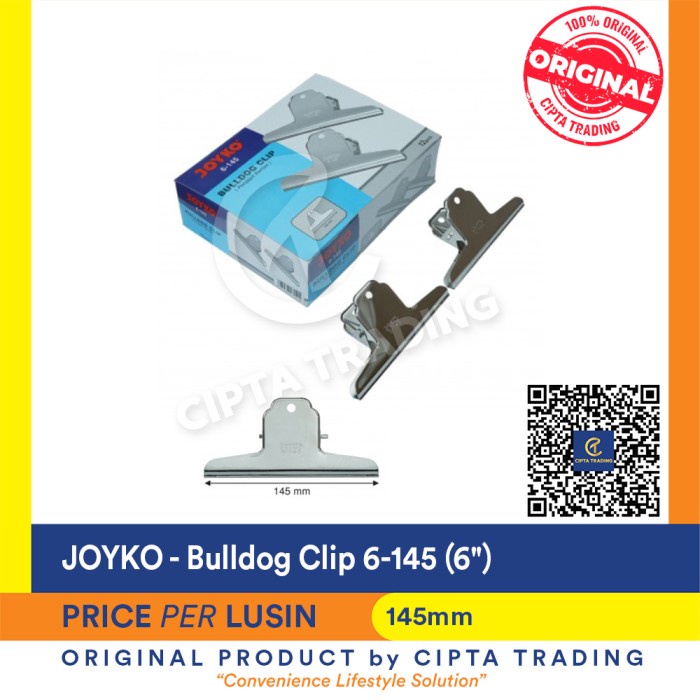 

Promo Bulldog Clip - Joyko - 6-145 (Per Dozen / Per Lusin)