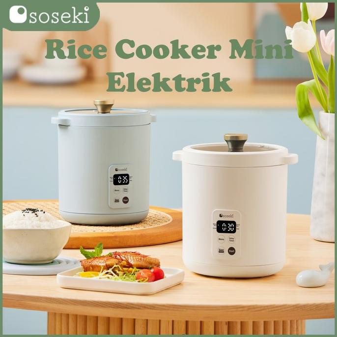 Soseki Rice Cooker Mini Elektrik / Rice Cooker Elektrik Anti Lengket Affnian1940