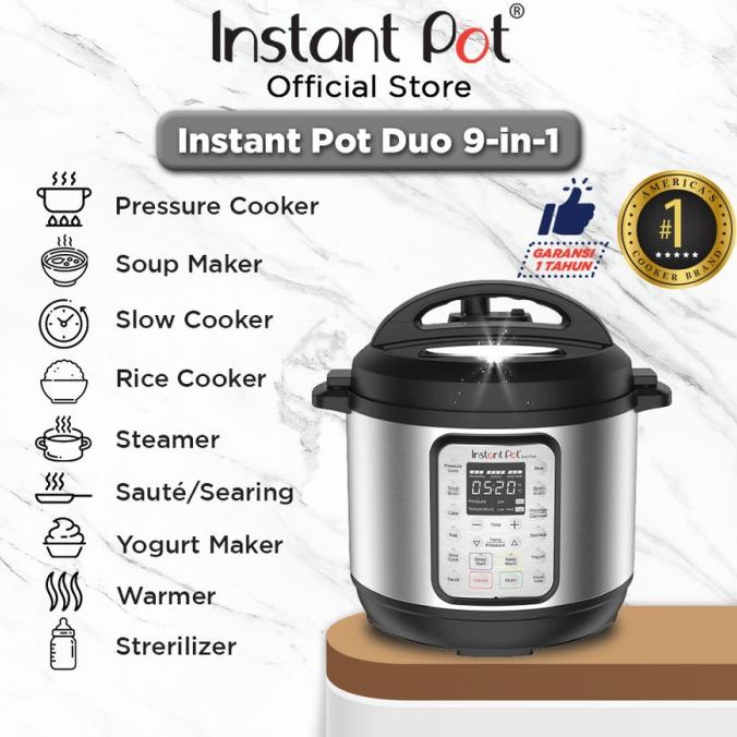 Instant Pot Pressure Cooker Duo Plus 9 in 1 6-Qt D60PLUSSP