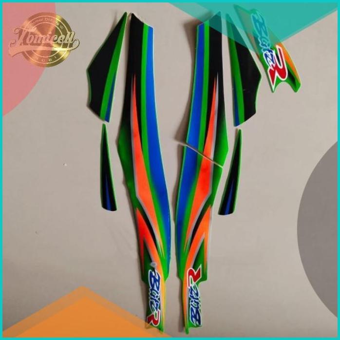 Striping Kawasaki Blitz R Blitz R hijau stiker Lis body motor standar