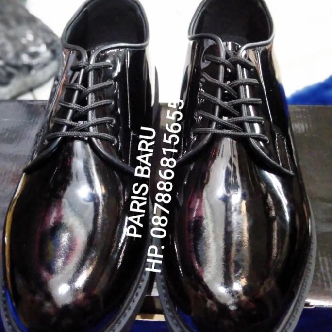 Sepatu PDH Polri Asli Kulit Mengkilap
