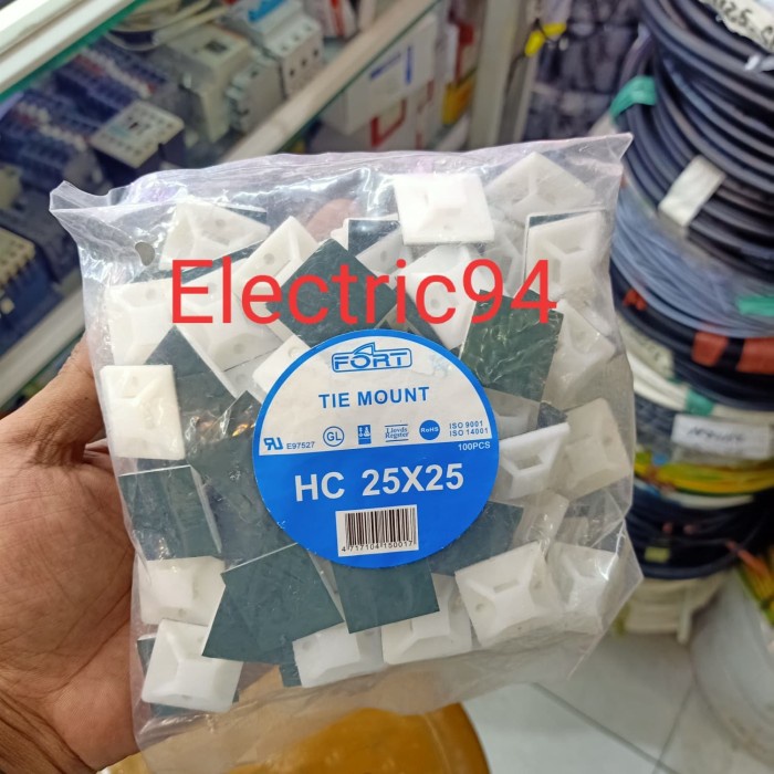 

Kabel Tie Mount Hijau HC-25x25 100pcs/pack FORT