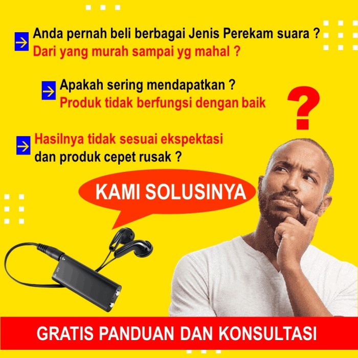 RECORDER VOICE ALAT PEREKAM SUARA MINI DIGITAL VOICE TERSEMBUNYI SADAP