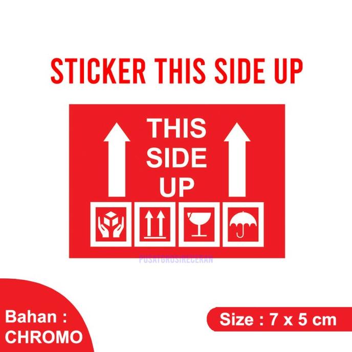 

.........] Sticker Label THIS SIDE UP Sticker Pengiriman Barang 7 x 5 cm