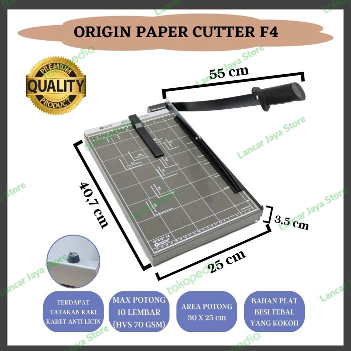 

Promo Alat Pemotong Kertas / Paper Cutter Origin F4 Terbaru