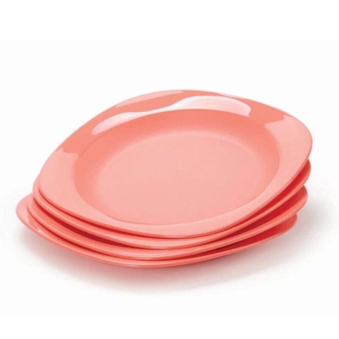 Promo Tupperware Piring Makan Tupperware Bloomia Plate (4Pcs) [A08]