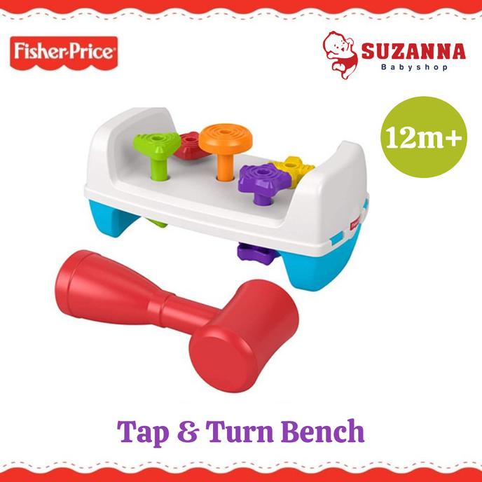Fisher Price Tap & Turn Bench GJW05 Mainan Edukasi Anak