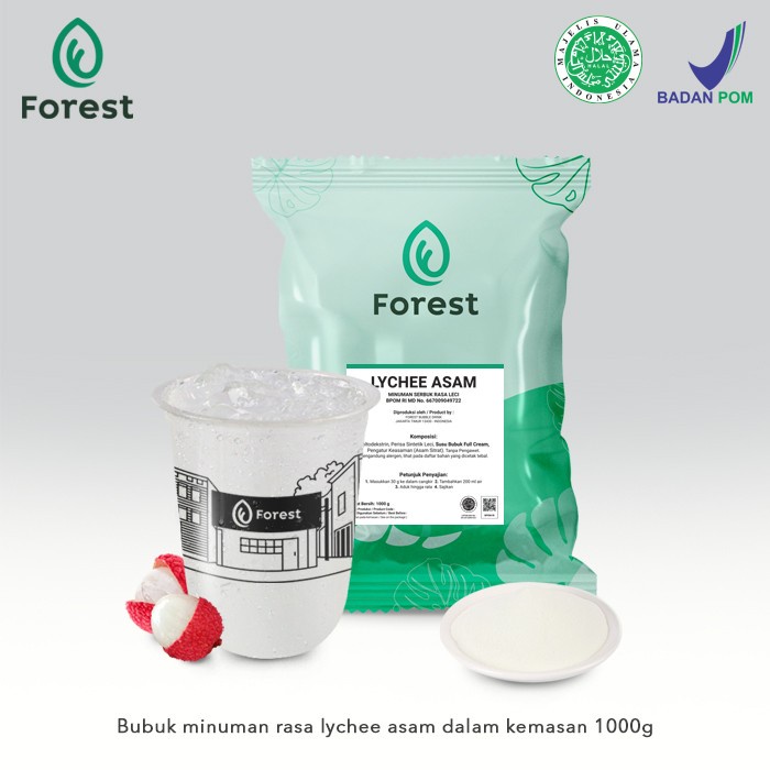 

Bubuk Minuman Lychee Squash Powder 1000 G - Forest Bubble Drink