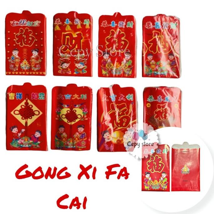 

] Angpao Imlek FUK FU / Angpao Hongbao Merah / Amplop Sincia Size M