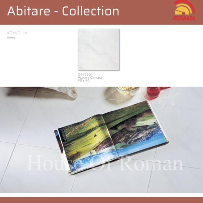Keramik Lantai Roman 40x40/Abitare Carara/Lantai Putih/Keramik Lantai Baru