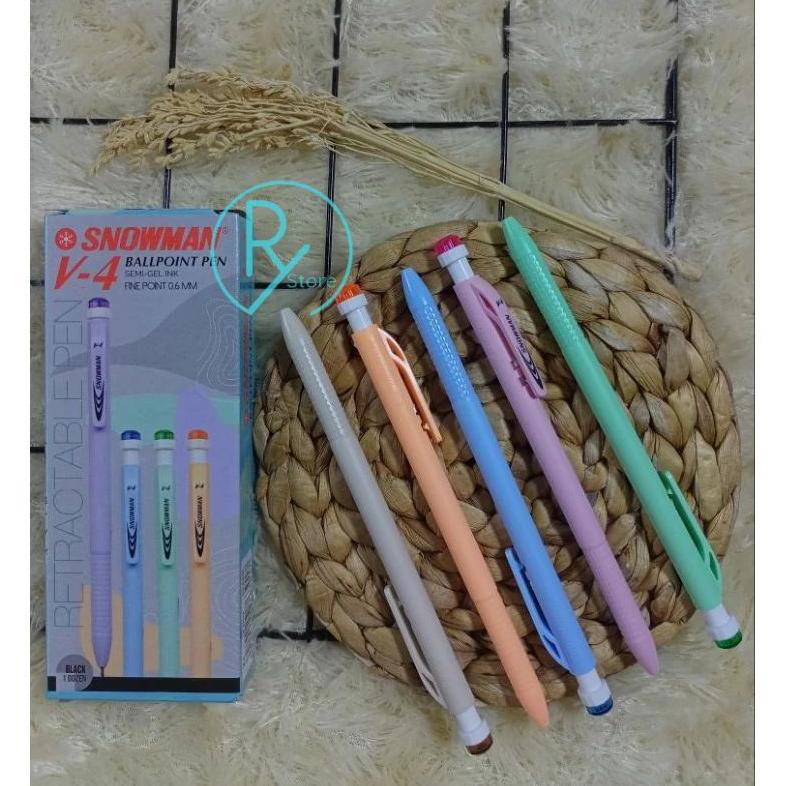 

Terlaris PULPEN SNOWMAN HITAM V4 PACK (12PCS) Murah