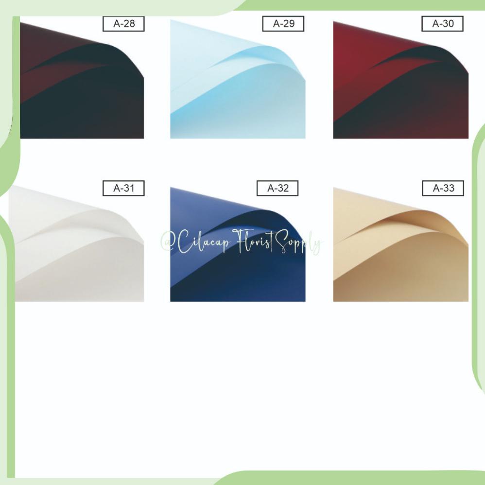 

Flash Sale - 20 Lembar Kertas Buket Bunga polos Korea CELLOPHANE Waterproof !!