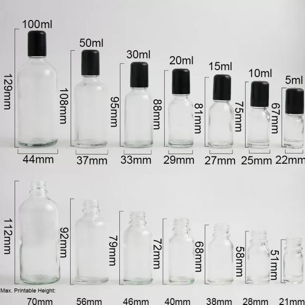 Hemat Botol Roll On Kaca Frosted 5Ml,10Ml,15Ml,20Ml, 30Ml, 50Ml,100Ml Tebal