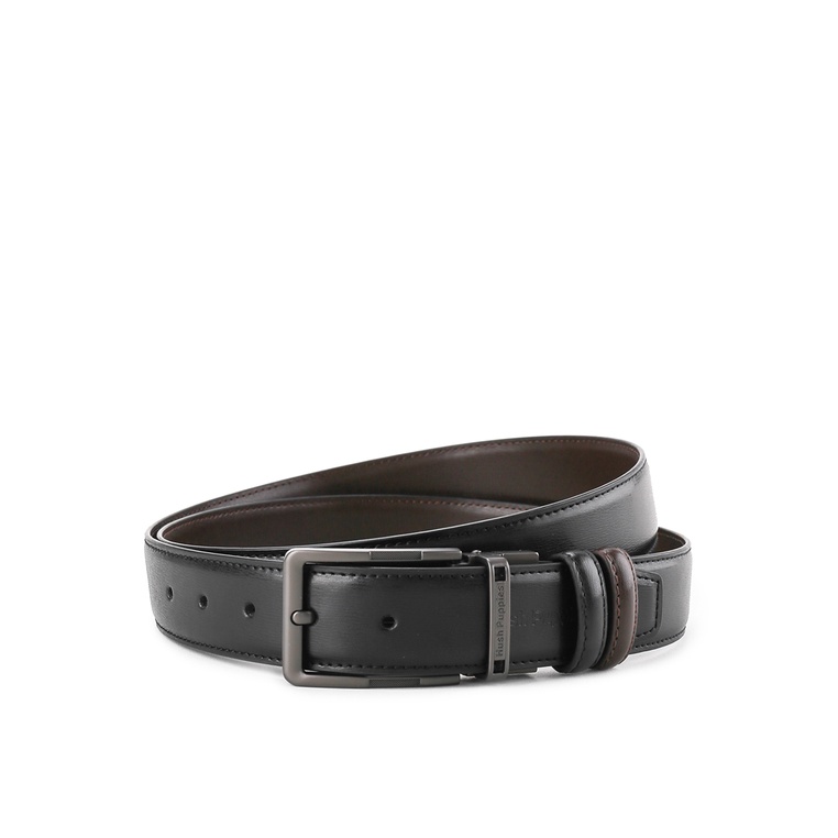 Ikat Pinggang Hush Puppies Original Pria Belt Warna hitam Branded Berkualitas Tyler Pin Clip R 234 M