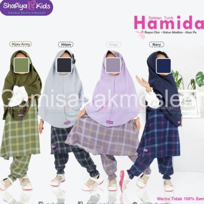 Set Tunik Anak Perempuan 4-9 Th | Set Muslim Anak Hamida Shafiya Kids - Terlaris