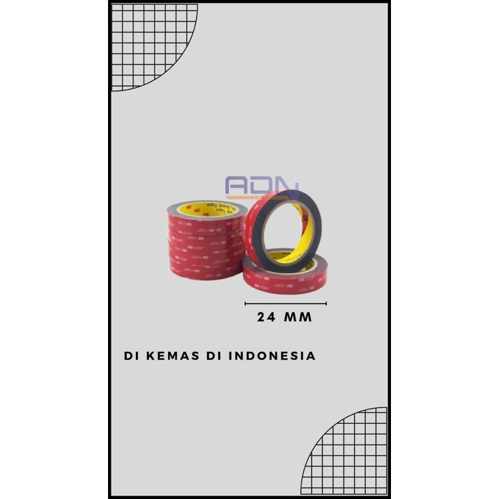 

TERMURAH 3M VHB DOUBLE TAPE 24MM X 4.5MTR ADN JKT !!