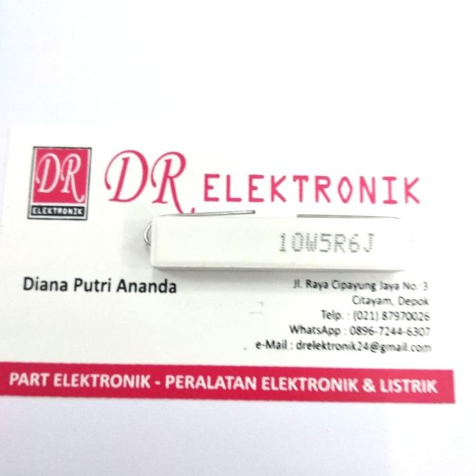 Update Resistor tahanan 10w 5,6 ohm 5,6ohm 10watt 10 watt ohm 5.6ohm 10w5r6j dre3 Kualitas Baik