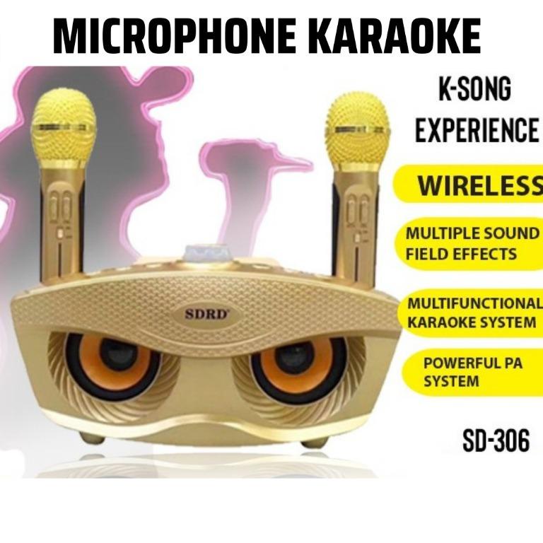Sdrd Sd 306 Speaker Karaoke Bluetooh Sdrd Sd306 Dengan 2 Crophone Wireless